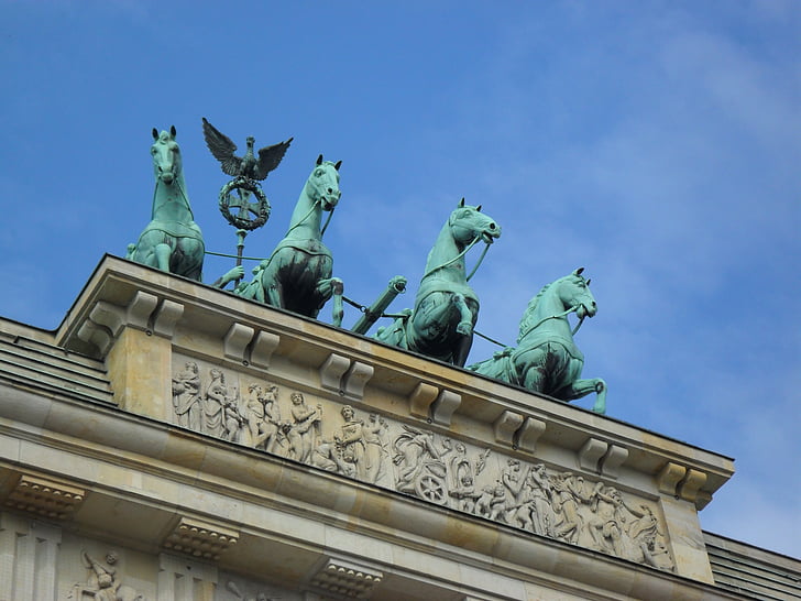 brandenburg gate, berlin, landmark, germany, architecture