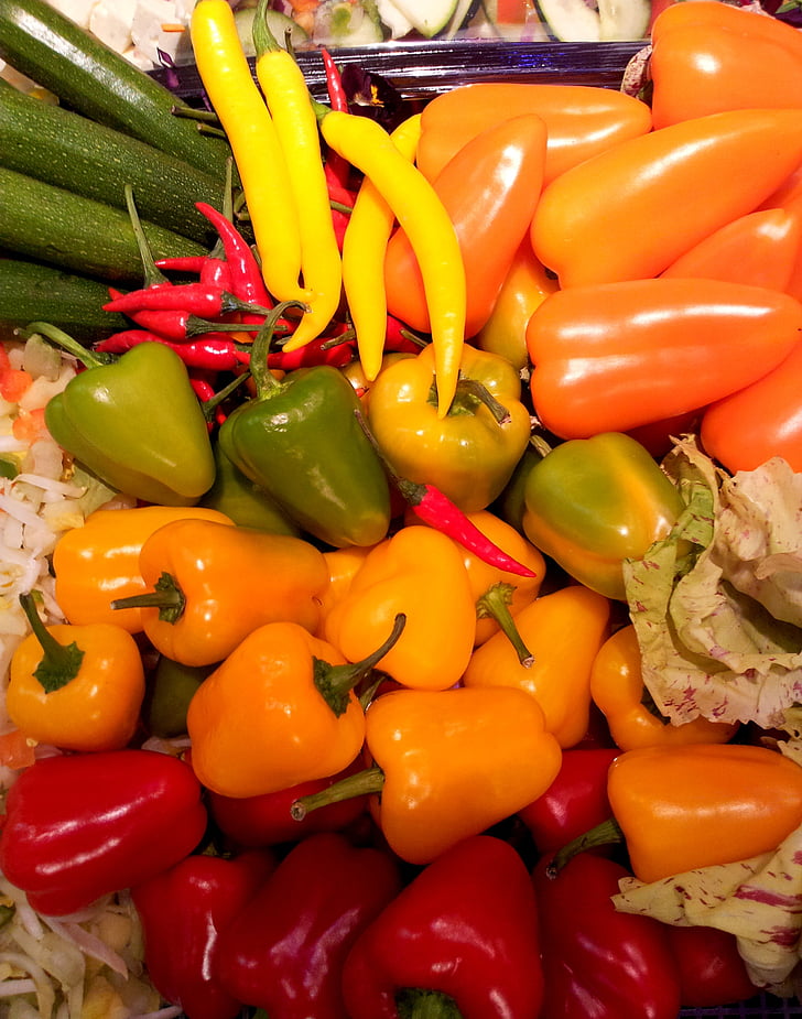 Peppers, paprika, grönsaker