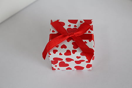 caja de regalo, regalo, regalo de San Valentín, dar, amor