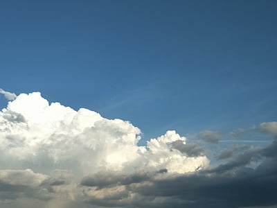 클라우드, 푸른 하늘, 어두운 구름, 생활, 아늑한, 바람, 비행