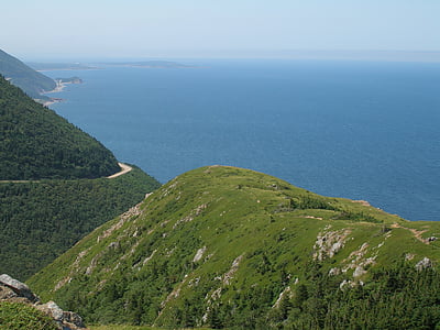 rastro de Cabot, Cape breton, vista