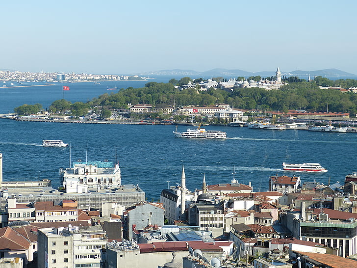 Istanbul, Turkki, Bosphorus, Orient, moskeija, Outlook, näkymä