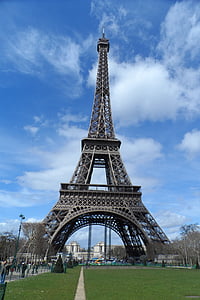 Párizs, Eiffel, Franciaország, torony, építészet, utazás, Európa