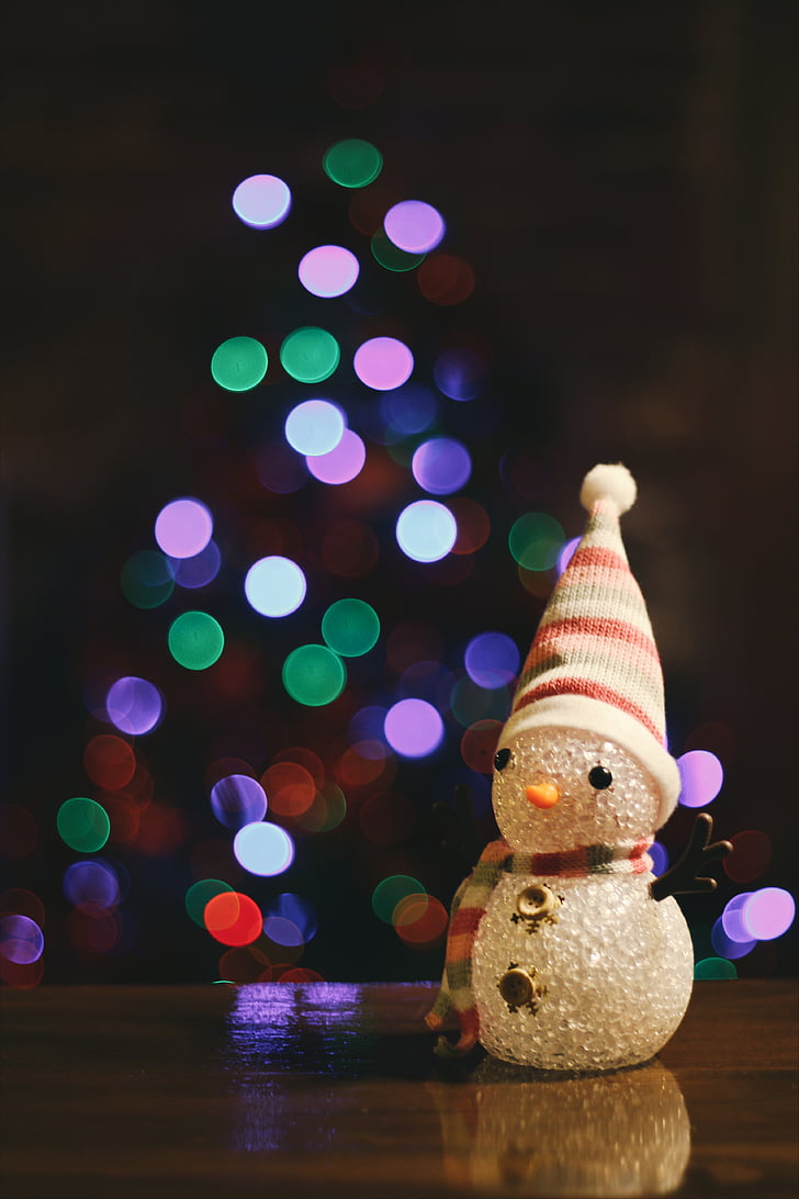 zamegljen, boke, božič, božično dekoracijo, božič luči, božično drevo, dekoracija