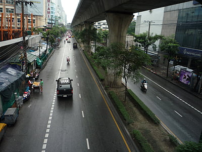 bangkok, big city, city, thailand, asia, traffic, street