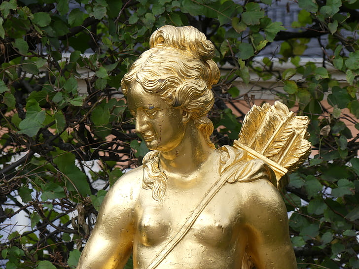 nữ thần săn bắn, Artemis, Diana, đóng cửa vườn schwetzingen