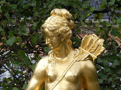 jakt gudinna, Artemis, Diana, stängd trädgård schwetzingen