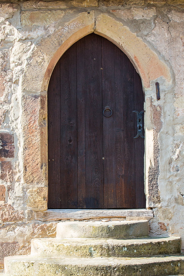 Treppen, Ziel, im Mittelalter, historisch, Eingang, Architektur, Tür