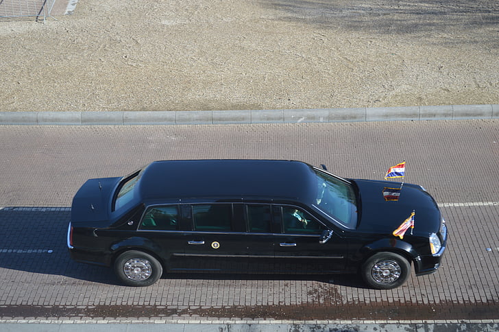 Limo, limousine, bil, luksus, præsident obama