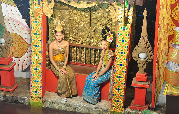 Thai jenter, Thai house, Thai Vis, Thai-dekorasjon, vakre jenter, reise, ferie
