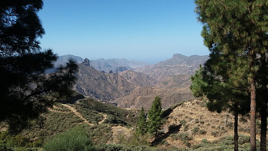 Luonto, Kanariansaaret, Espanja, Gran Canarialla, Mountain, maisema, Trail