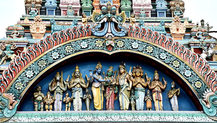 Meenakshi, sundareswarar, hôn nhân, ngôi đền, Ấn Độ giáo, Madurai, cũ