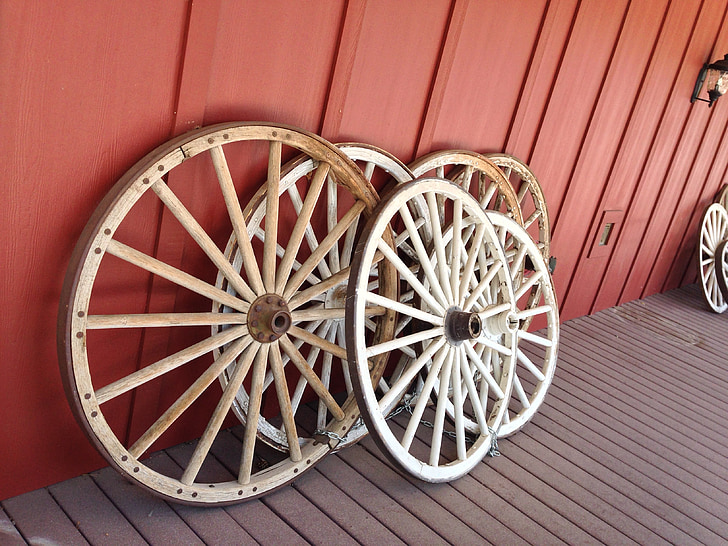 wagon, wheels, wood, wooden, rustic, carriage, western