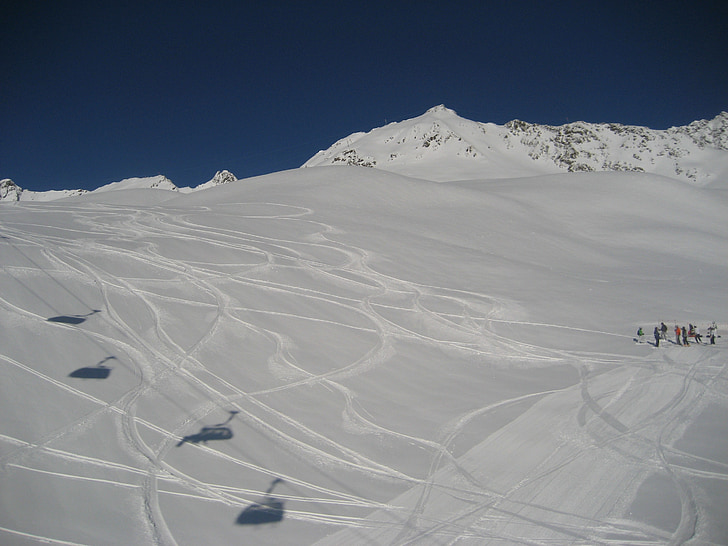 stoeltjeslift, Sölden, winter, Wintersport, Snowboard, Ski, berg