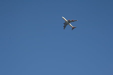 máy bay, bầu trời xanh, xe, đi du lịch