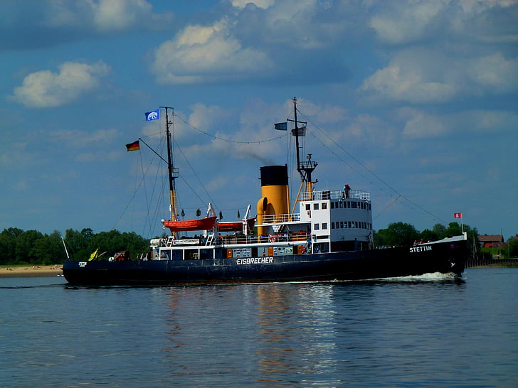 Elbe, sjöfart, Icebreaker, historia, museet, fartyg, maritima