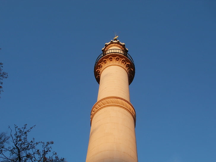 Minaret, moskee, Schlossgarten, Schwetzingen, religie, Islam, het platform