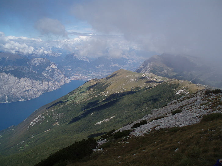 Itálie, Lago di Garda, Monte baldo, Riva, Torbole, Monte brione, hory