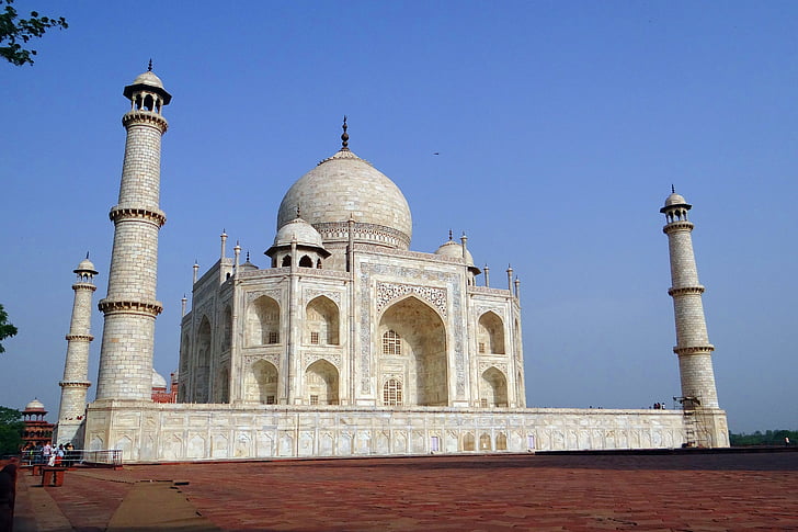 wpisanego na listę UNESCO, cudu świata, białego marmuru, Pomnik, Pomnik, Architektura, Mughals