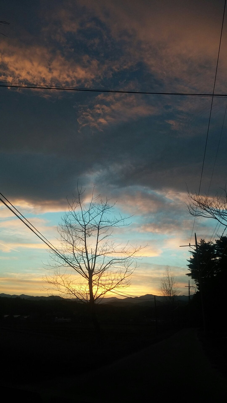 natur, Sunset, Cloud