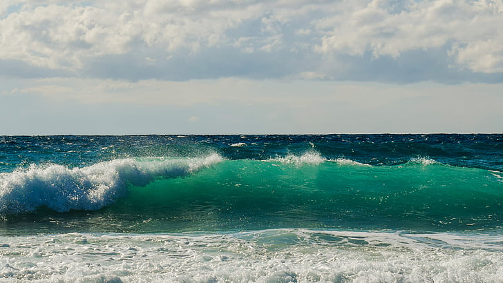 bølge, Smashing, skum, spray, havet, natur, vind