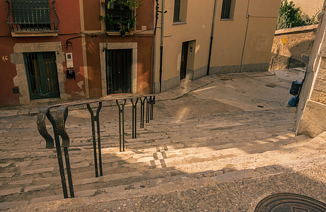 Girona, carrer, arquitectura, costa brava, cases, Mediterrània, Bello