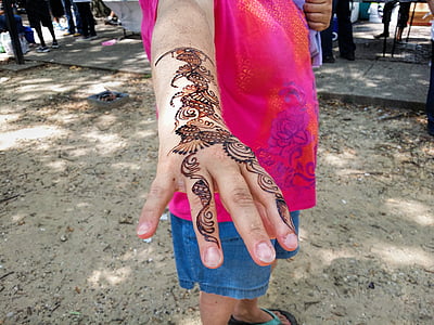 hånd, tatovering, arm, design, kunst, mønster, person