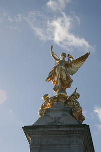 monument, london, gold