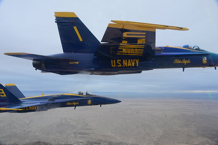 Blue angels, vliegtuigen, vlucht, demonstratie eskader, Marine, Verenigde Staten, prestaties