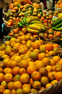 naranjas, fruta, mercado, alimentos, cítricos, Naranjo, vitamina