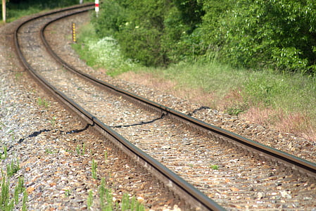 railway, seemed, the curve get, railway tracks, railway line, railroad tracks, track