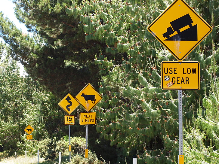 hawaii, maui, signs, road