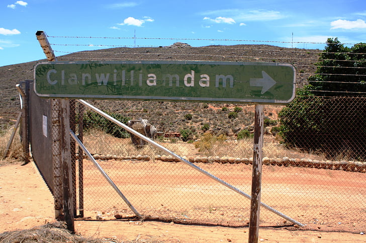 clanwilliamdam, Sydafrika, skjold