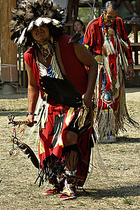 powwow, dans, traditionele, native, Indiase, Brits-columbia, Canada