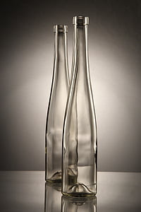 glass, a bottle of, light, studio, the bottle, curves, composition
