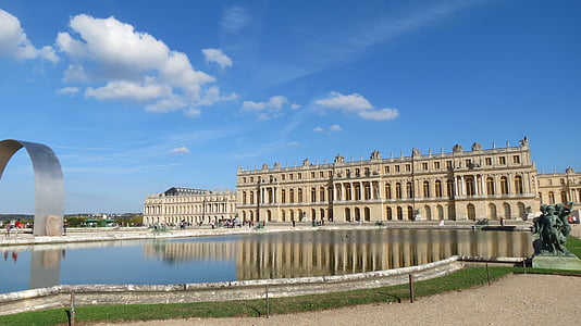 zrcadlo, povodí, Versailles, hrad, Architektura, známé místo, Evropa