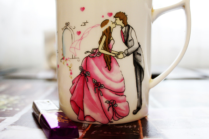 princesė, puodelis, puodelis, meilė, Romantika, gėrimas