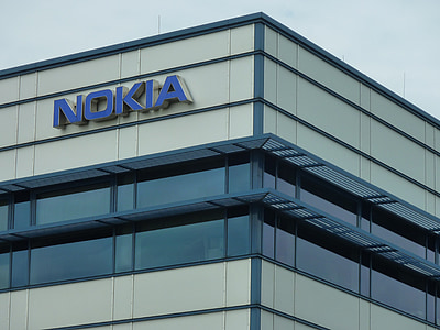 здание, здание компании, логотип, Nokia, Компания, промышленность, надпись