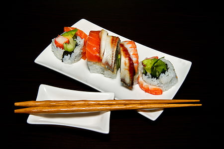 Sushi, voedsel, Restaurant, eten, exotische, maaltijden, fastfood