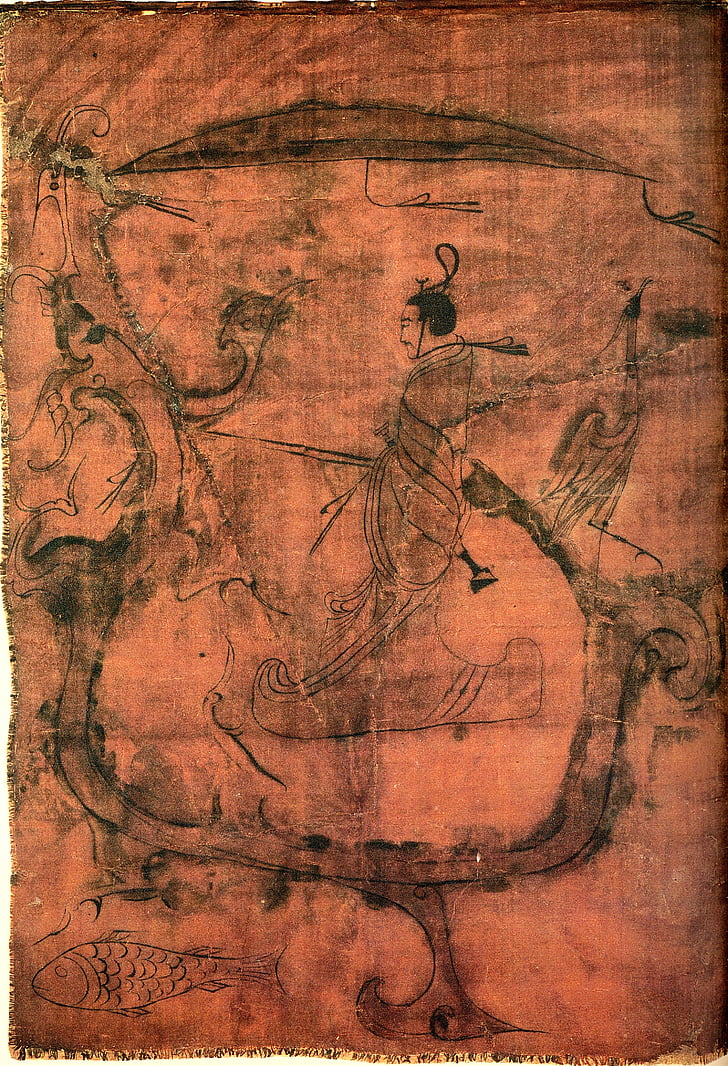 Figur royal dragon, de stridende staters periode, Kina