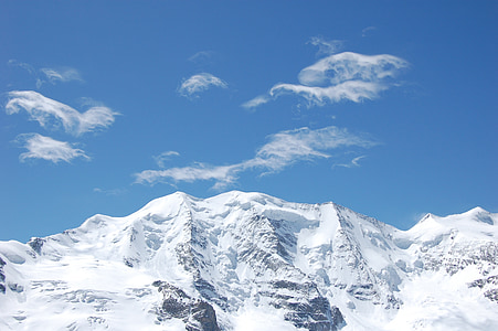 fjell, Piz palu, Bernina, alpint