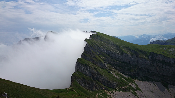 Rofan, dãy núi, Tyrol, Áo, Alpine, cảnh quan, dãy núi Karwendel