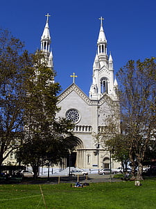 pyhimyksen Pietari ja Paavali, kirkko, rakennus, uskonto, usko, San francisco, California