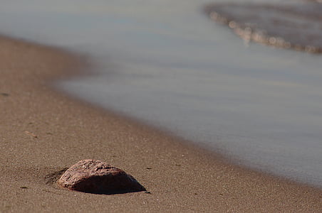 areia, água, praia, pedras, pedra, seixos