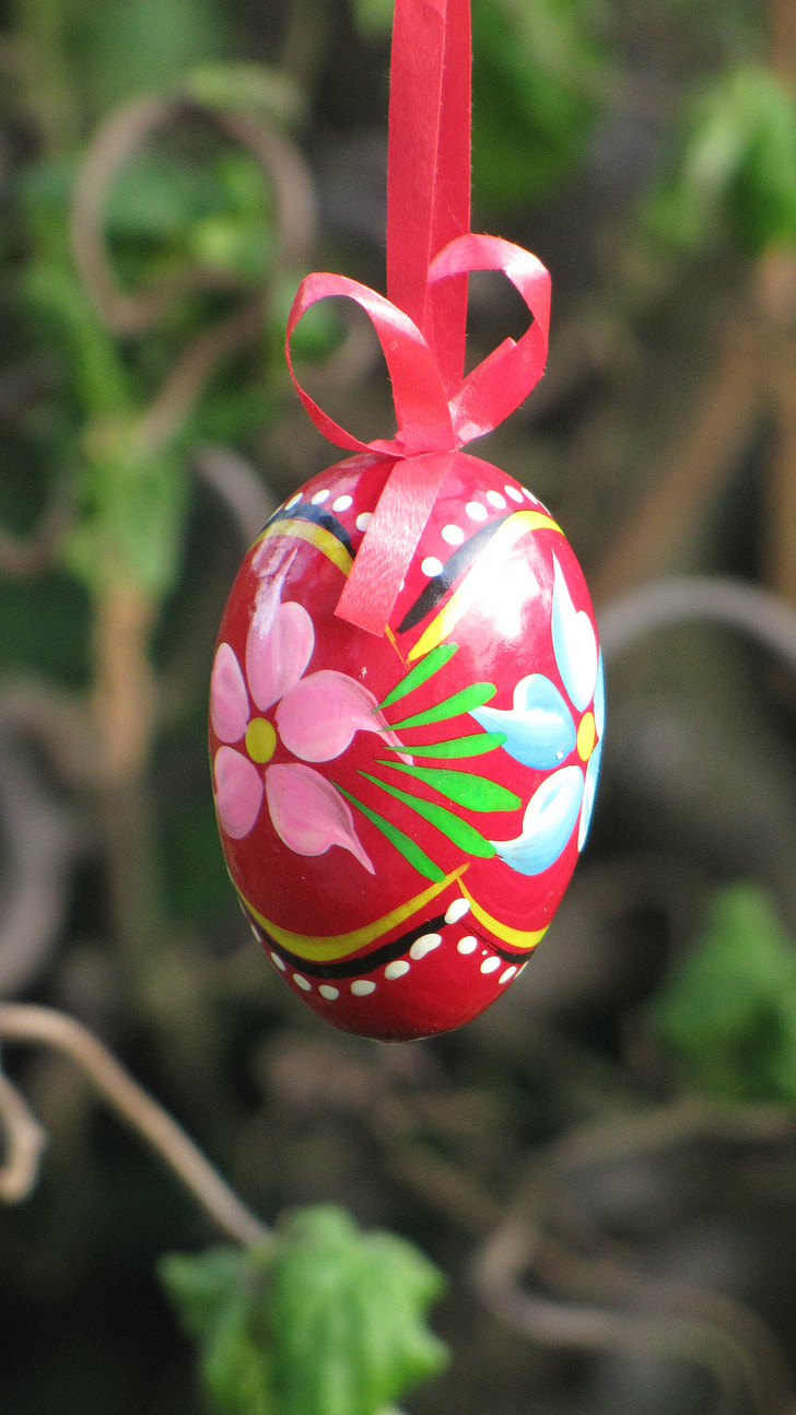 Setmana Santa, ou, ous pintats, ous de Pasqua, decoracions de l'arbre, colors, déco