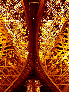 Paris, Eiffeltårnet, Steder af interesse, århundrede udstilling, Frankrig, verdensudstilling, aften