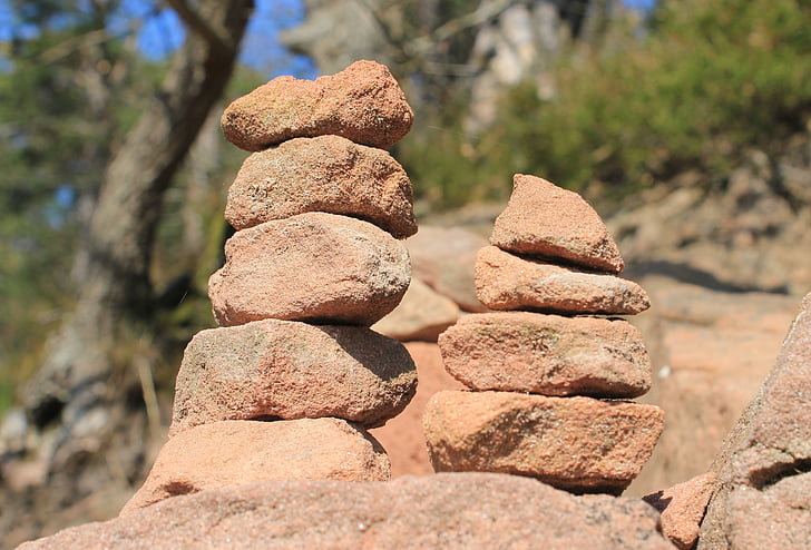 Steinmann, panell, equilibri, pedres, natura, munt de pedres