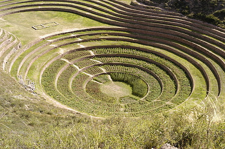 Moray, Peru, Inca, landskap, vildmarken, vacker natur, naturliga