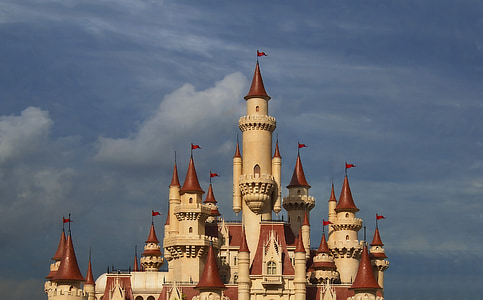 Castle, mese, torony, Fantasy, romantikus, középkori, erőd