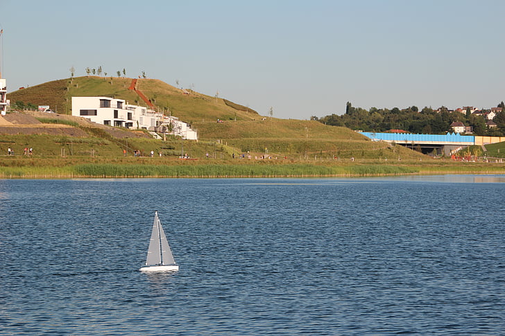 dortmund, phoenix lake, kaiserberg, b236, model boat, remotely controlled
